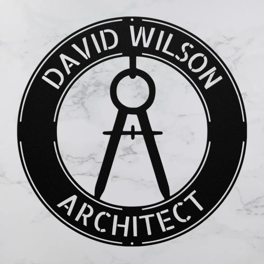 Personalized Architect Metal Sign